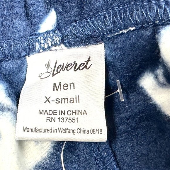 Men's/Boys Leveret Fleece Polar Bear Print Pajamas - XS - NWT - Picture 6 of 7